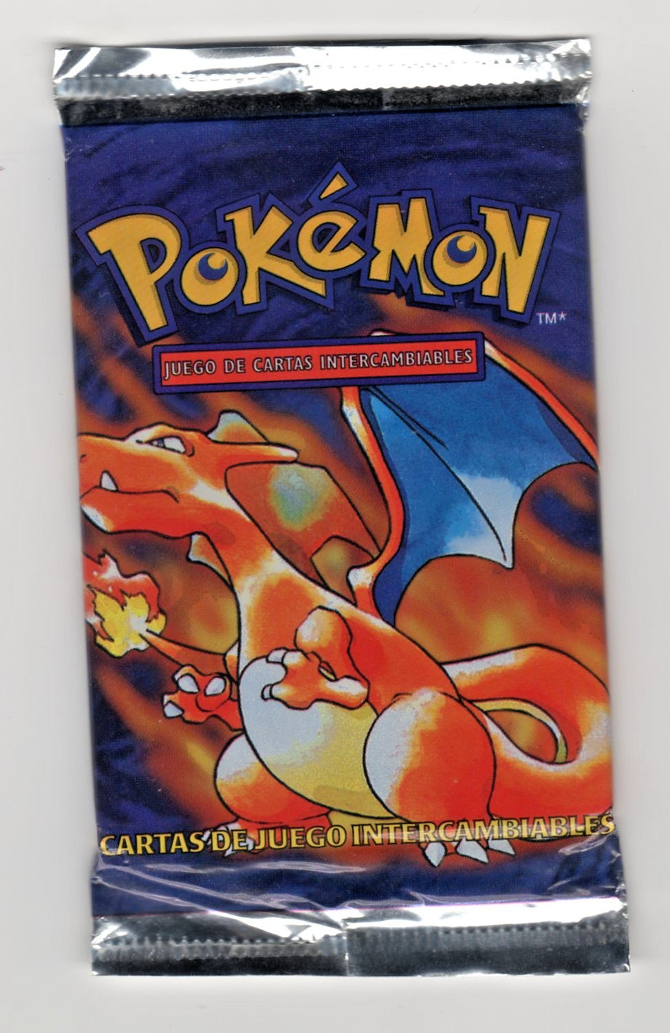 Pokémon Base Set Booster Pack – 1999 Spanish – Charizard Artwork – Factory Sealed – WOTC – Vintage – UK Stock