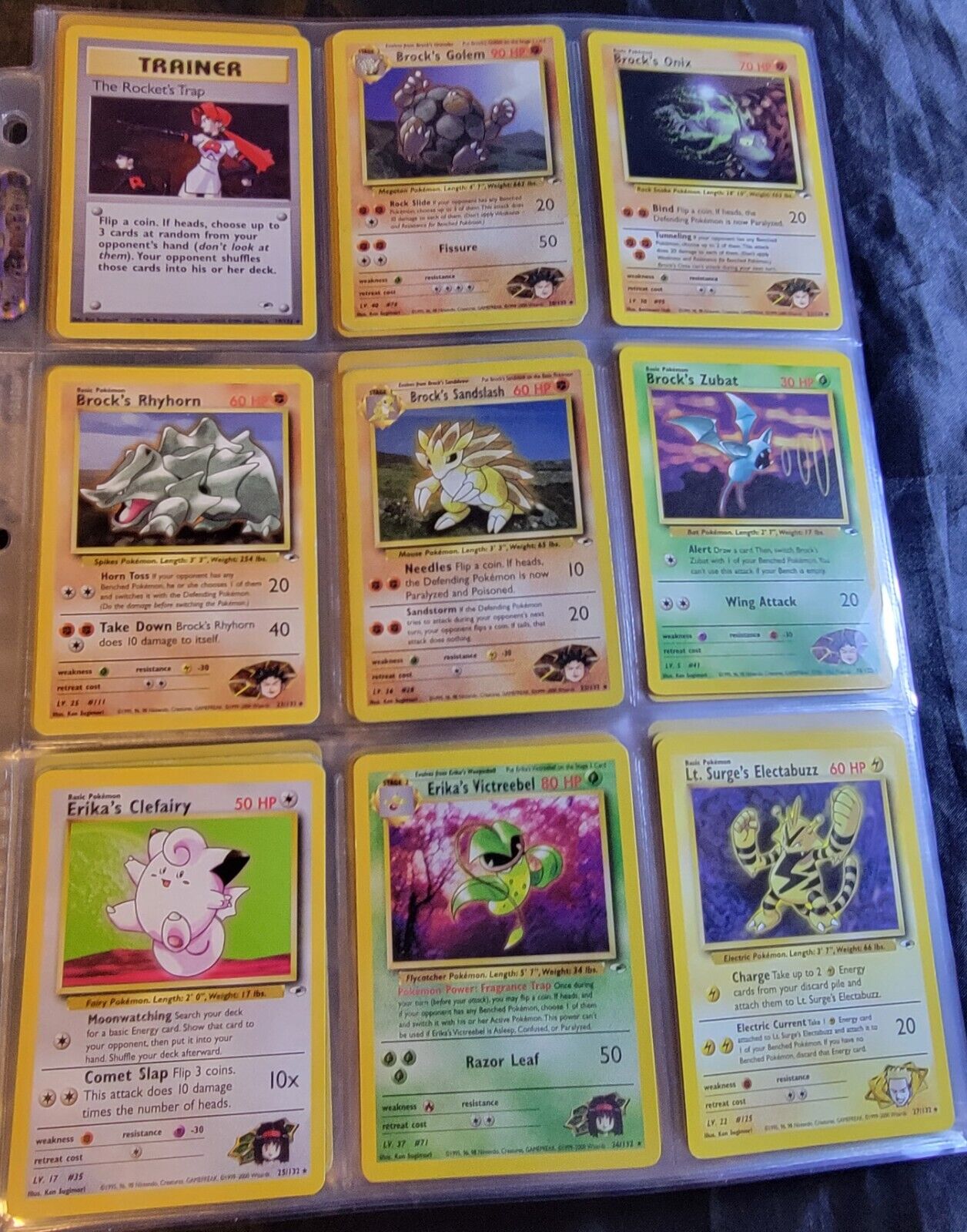 Complete Pokémon Gym Heroes Set (132/132) – Unlimited – English – All Cards Included – WOTC – UK Stock