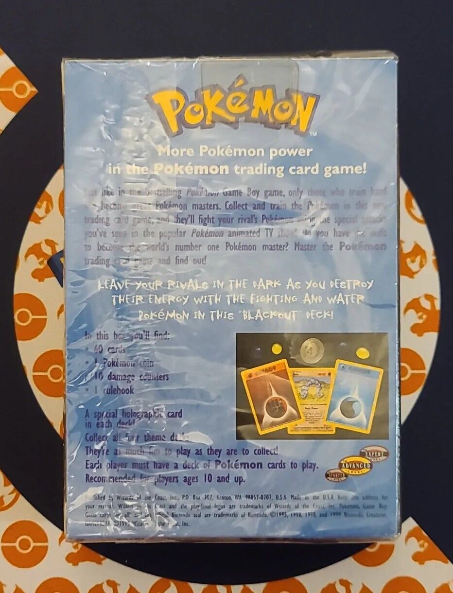 Pokemon Blackout Theme Deck – 1999 Base Set – New Factory Sealed – Vintage TCG – UK Stock