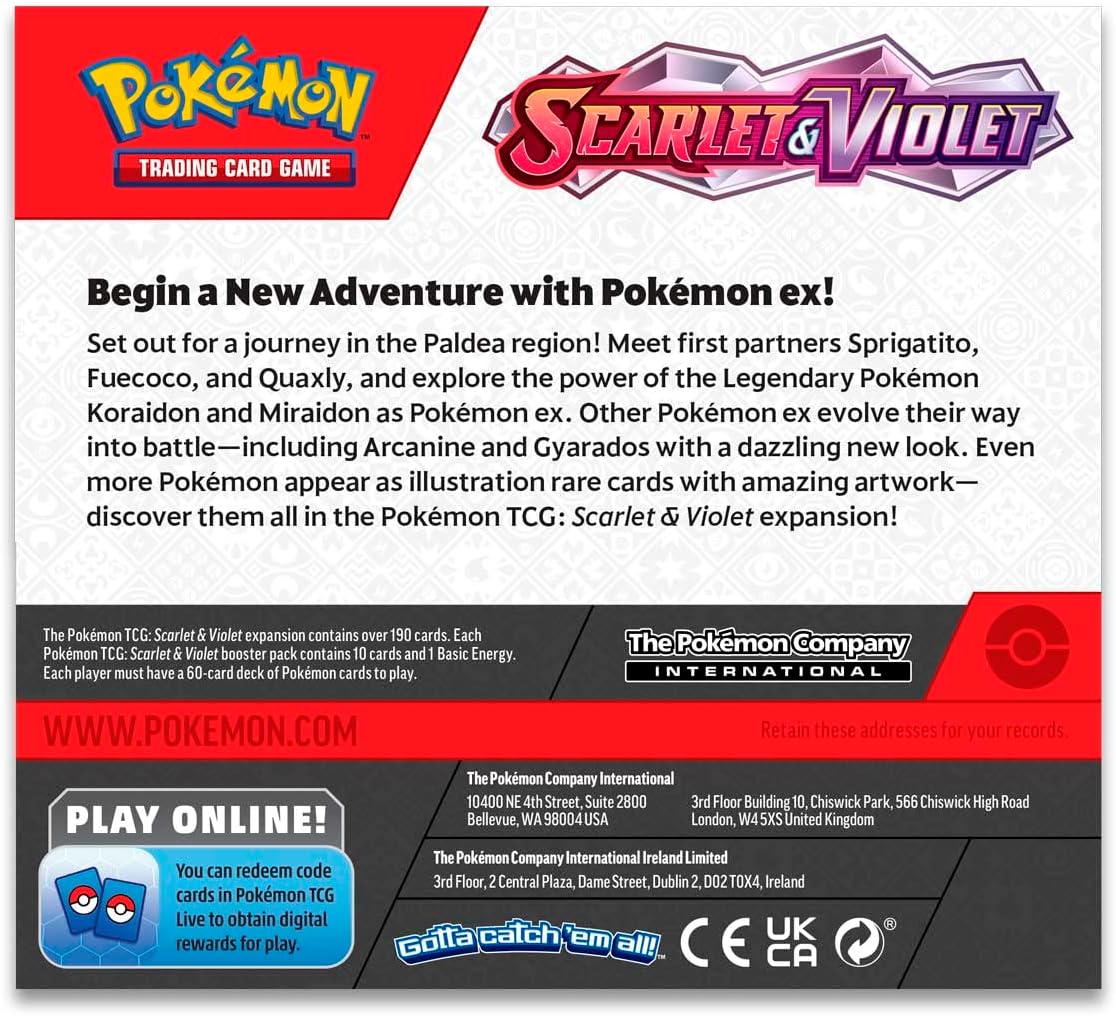 Pokémon TCG: Scarlet & Violet Booster Box – 36 Packs – Factory Sealed – English – UK Stock