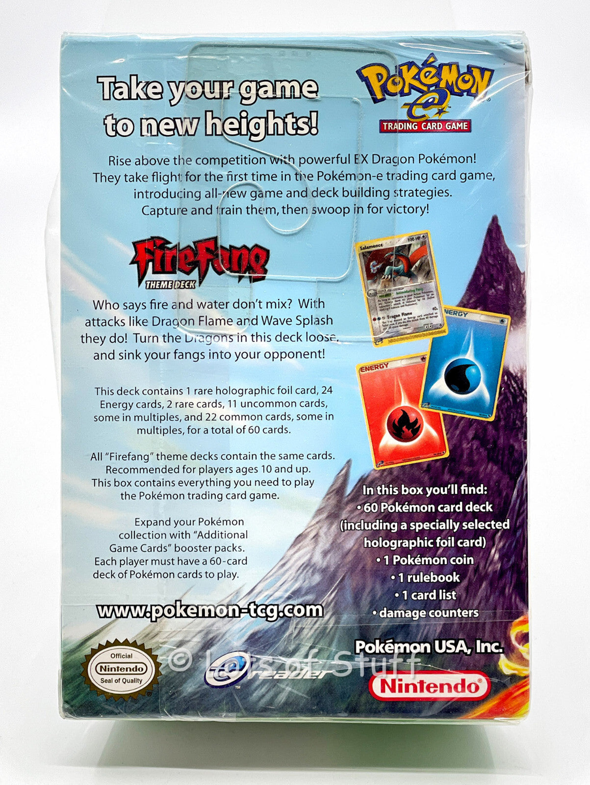 Pokémon EX Dragon Firefang Theme Deck – Factory Sealed – 2003 – Includes Holo Crawdaunt – UK Stock