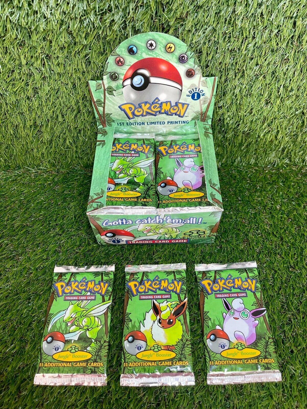BOX FRESH – Pokémon TCG 1st Edition Jungle Booster Pack – WOTC – Factory Sealed – Vintage – UK Stock – Choose Artwork
