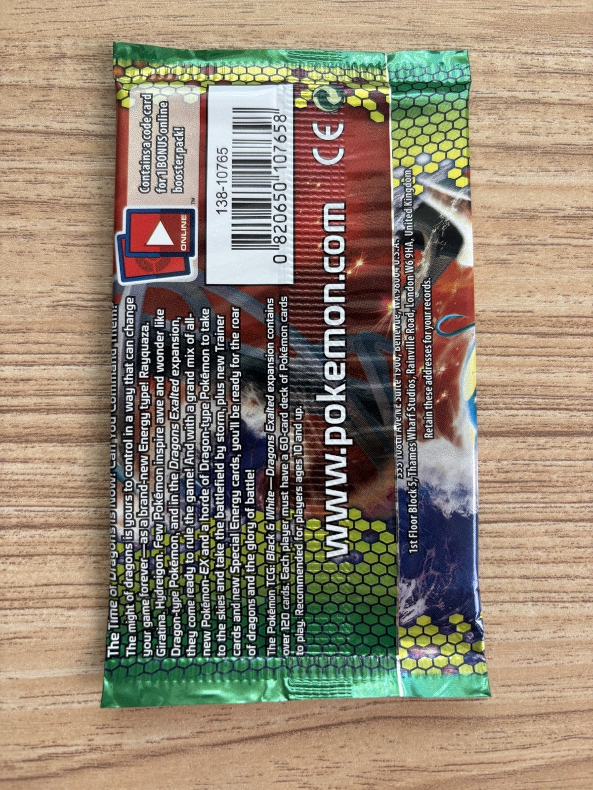 Pokémon TCG: Black & White Dragons Exalted Booster Pack – Gyarados Art – Factory Sealed – English – UK Stock