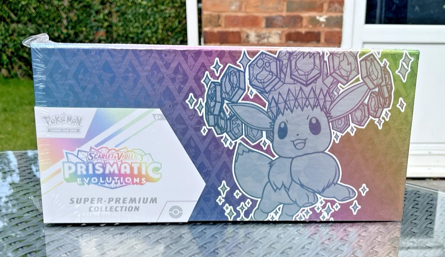 Pokémon TCG Scarlet & Violet Prismatic Evolutions Super Premium Collection – New & Factory Sealed – UK Stock