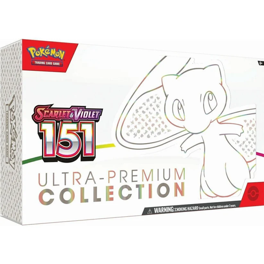 Pokémon TCG Scarlet & Violet 151 Ultra Premium Collection Box – 16 Booster Packs – Mew ex Metal Card – Factory Sealed – UK Stock