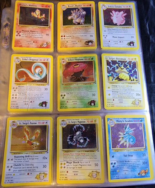 Complete Pokémon Gym Heroes Set (132/132) – Unlimited – English – All Cards Included – WOTC – UK Stock