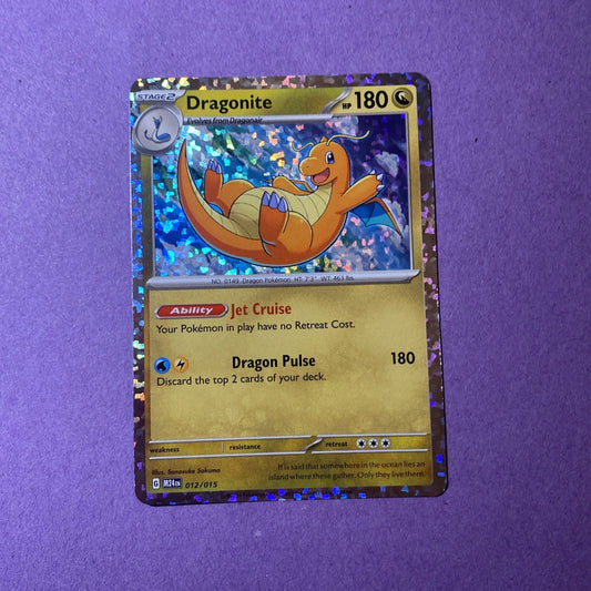 Pokémon TCG McDonald’s Promo Card UK 2025 – Dragonite 012/015 – Holo – English – Collectible