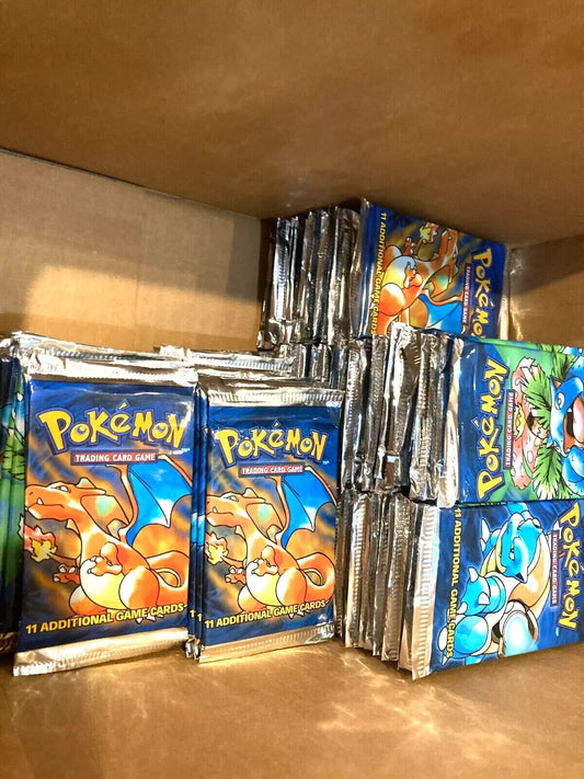 VTG 1999 Pokémon Base Set Unlimited Booster Pack – Factory Sealed – Random Art – WOTC – English – UK Stock