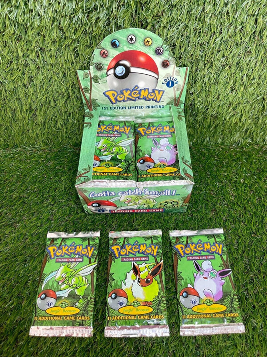 BOX FRESH – Pokémon TCG 1st Edition Jungle Booster Pack – WOTC – Factory Sealed – Vintage – UK Stock – Choose Artwork
