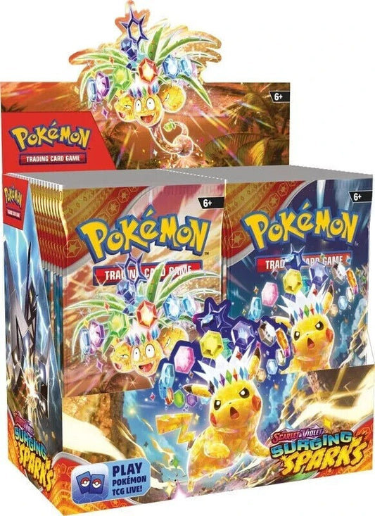 Pokémon TCG: Surging Sparks Booster Box – 36 Packs – Factory Sealed – English – UK Stock
